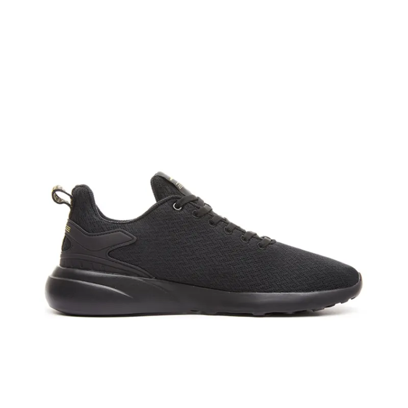 Erke Shock Absorbers With Slip Resistant And Abrasion Resistant Properties Low Top Sports Casual Shoes Men's Black-1