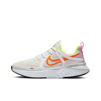 Nike Legend React 2 Cushioned Slip Resistant Abrasion Resistant Breathable Low Top Running Shoes Women's Beige Orange