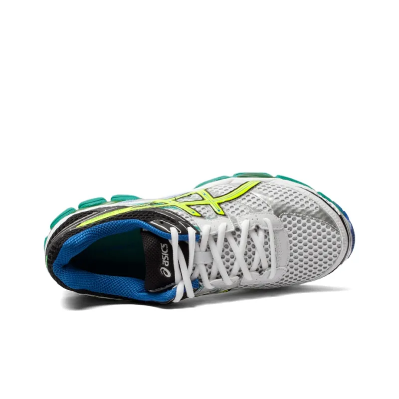 Asics Gel-Cumulus 16 Running Shoes Men Low-Top White/Silver/Yellow-2