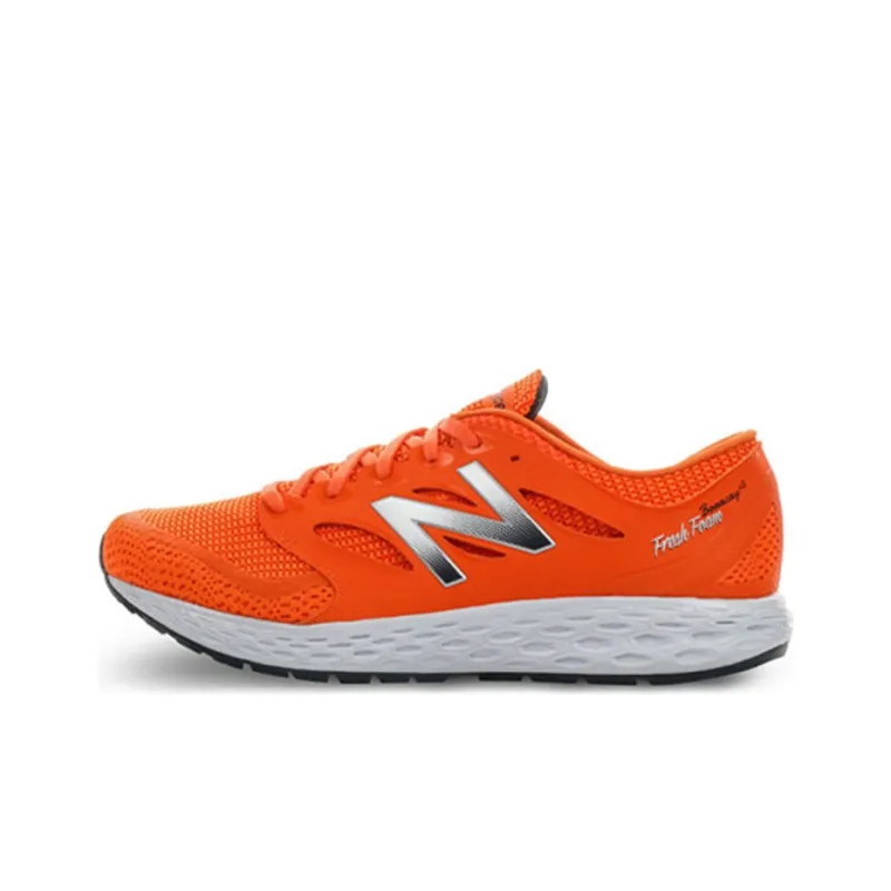 New Balance Cushioning Anti Slip Wear Resistant Breathability Low Top Running Shoes Men's Orange-0
