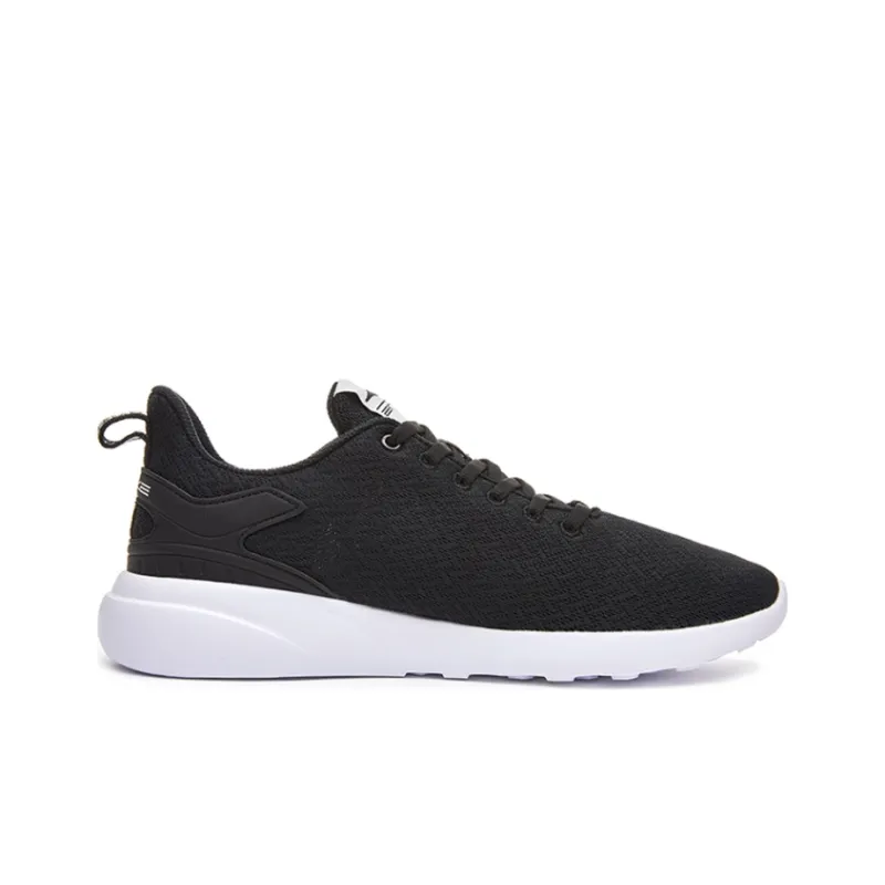 Erke Anti Slip Wear Resistant Low Top Sports Casual Shoes Men's Black White-1