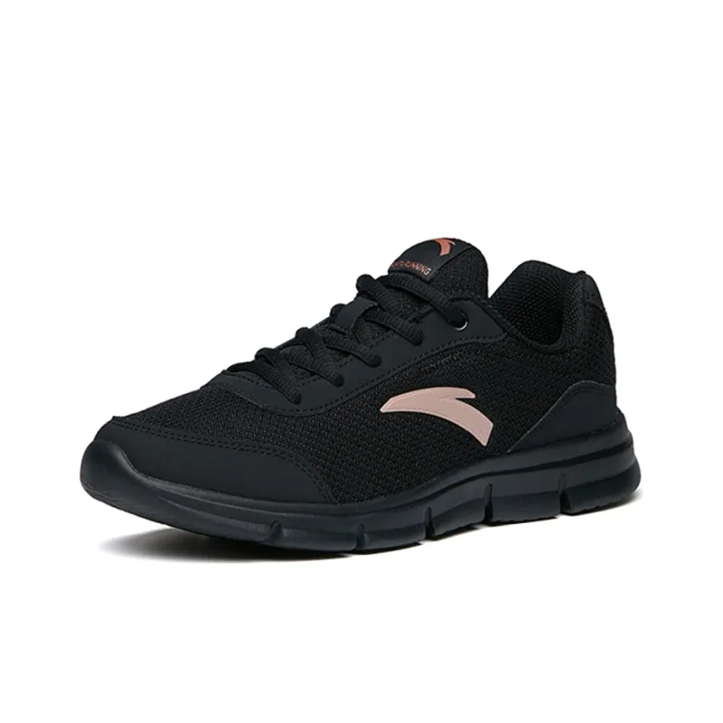 Anta Running Collection Anti Slip Wear Resistant Breathable Lightweight Low Top Running Shoes Women's Black-2