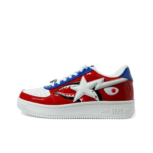 BAPE A BATHING APE Bape Sta Low KAWS Chompers Blue Red