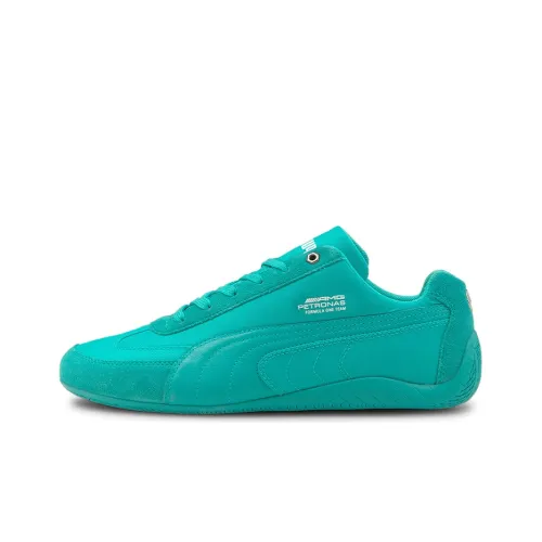 PUMA Mercedes F1 Running Shoes Unisex Low-Top Lake Blue