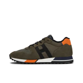HOGAN H383 Wear-Resistant Low-Top Casual Shoes Men's Green