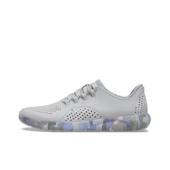 Crocs LiteRide Printed Camo Pacer Breathable Lightweight Low-Top Casual Running Shoes Women's Light Gray
