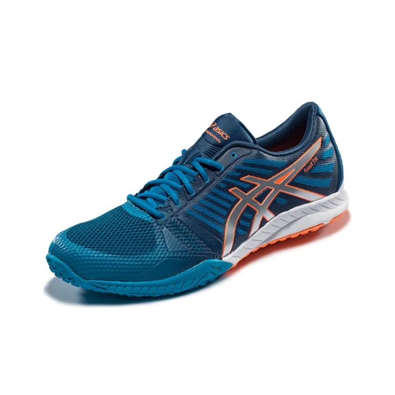 Asics Fuze Cushioning Wear-Resistant Low-Top Running Shoes Men's Blue Orange-1