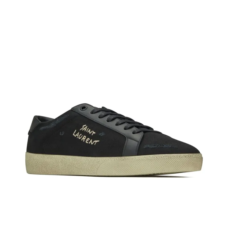 SAINT LAURENT Court Classic SL/06 Low Black-1