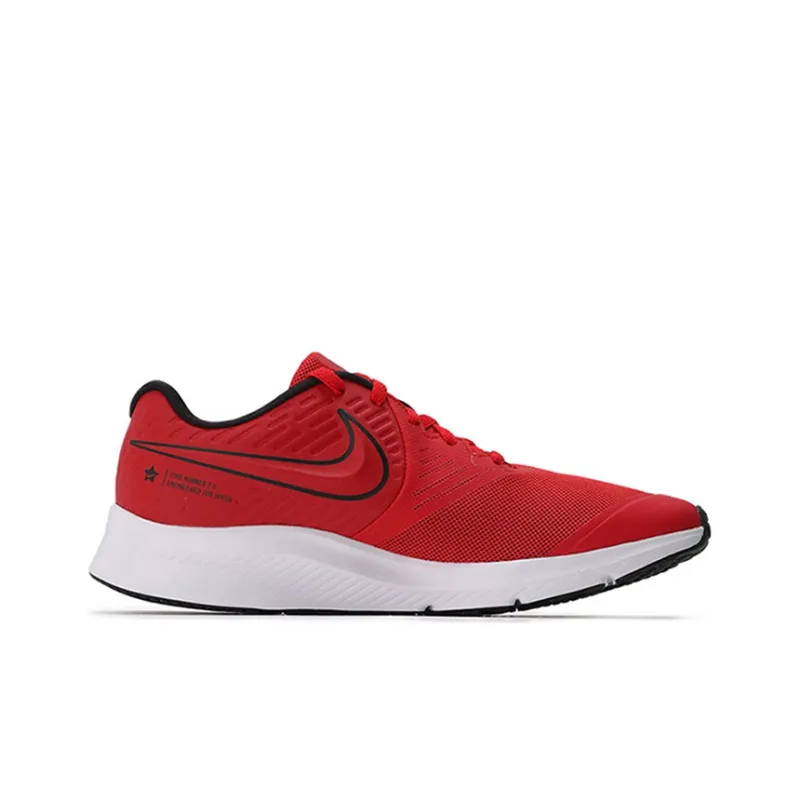 Nike Star Runner 2 Slip Resistant, Abrasion Resistant, Lightweight Low Top Running Shoes GS Red-1
