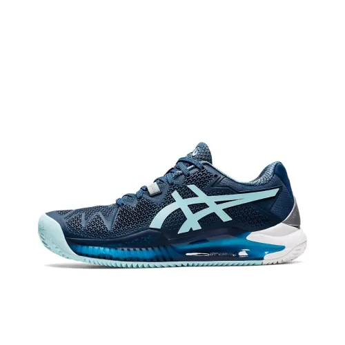 Asics Women's Gel Resolution 8 Clay 'Light Indigo Clear Blue'