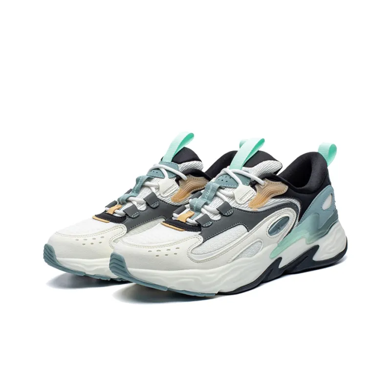 XTEP Power Nest Lite Rebound Low-Top Running Shoes Men's White Gray-1
