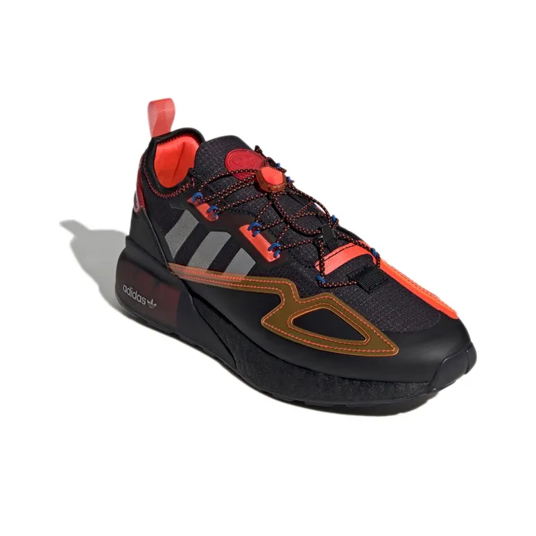 Adidas Zx 2K Boost Core Black Solar Red-2