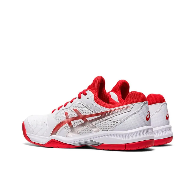 Asics Gel-Dedicate 6 Anti-Slip Wear-Resistant Low-Top Running Shoes Women's White Red-3