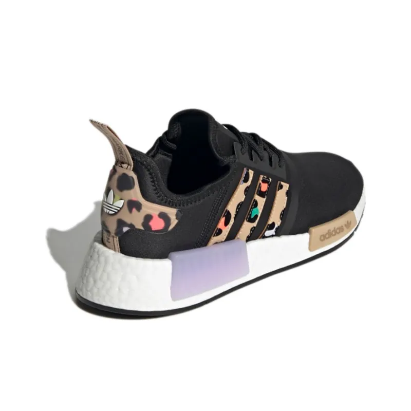 Adidas Nmd R1 Black Purple Leopard Women's-3