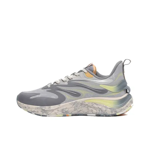 XTEP Wind & Fire 26th Generation Running Shoes Men Low-Top Gray