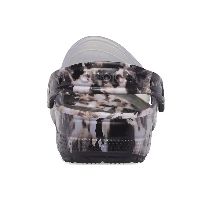 Crocs Classic Bleach Clogs 'Translucent Black White'-5