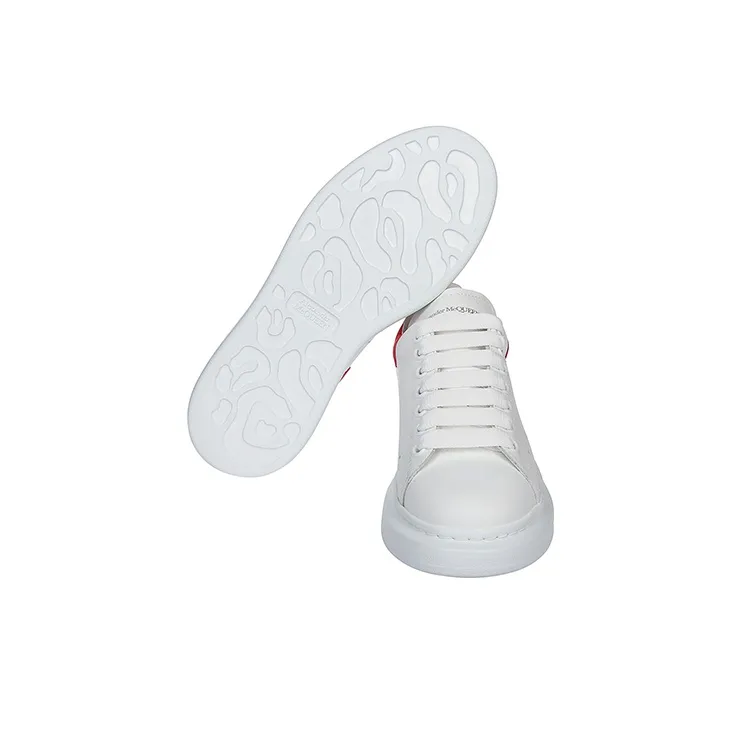 Alexander McQueen Oversized Redtail Low Top Stylish Skateboarding Shoes Women's White Red-4