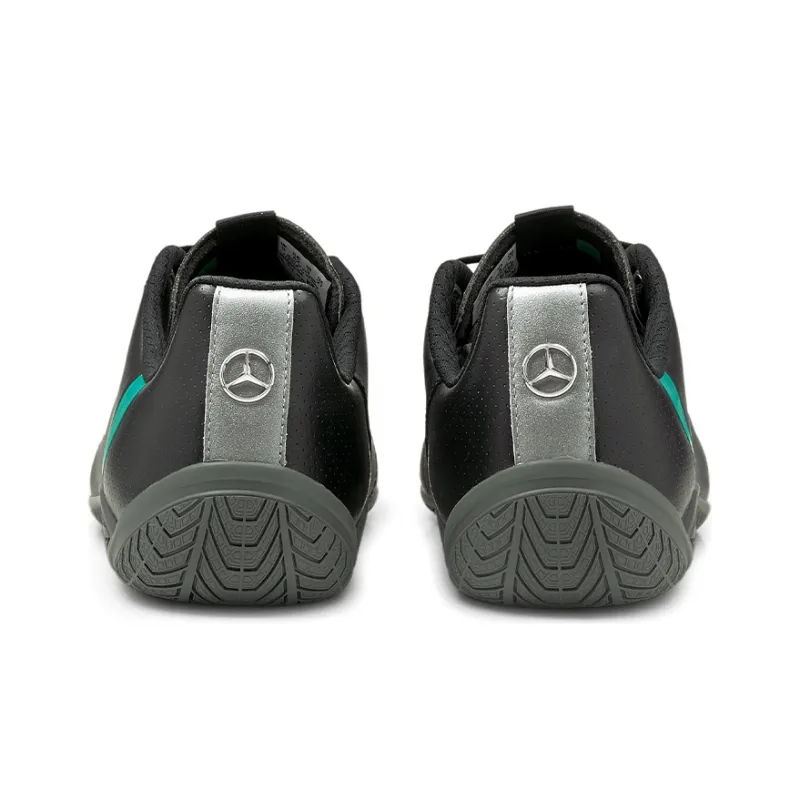 PUMA Mercedes F1 Ridge Cat Low-Top Running Shoes Men's Black Green-3