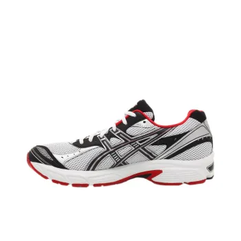 Asics Gel-Blackhawk Anti-Slip Wear-Resistant Low-Top Running Shoes Men's White Black Red