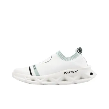 NORVINCY Low-Top Running Shoes Unisex White Green Stylish Outdoors