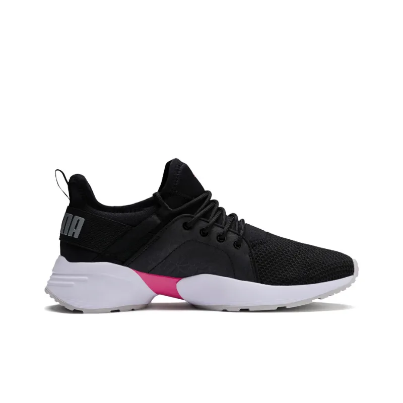 PUMA Sirena Cushioning Wear-Resistant Low-Top Running Shoes Women's Black Pink White-1