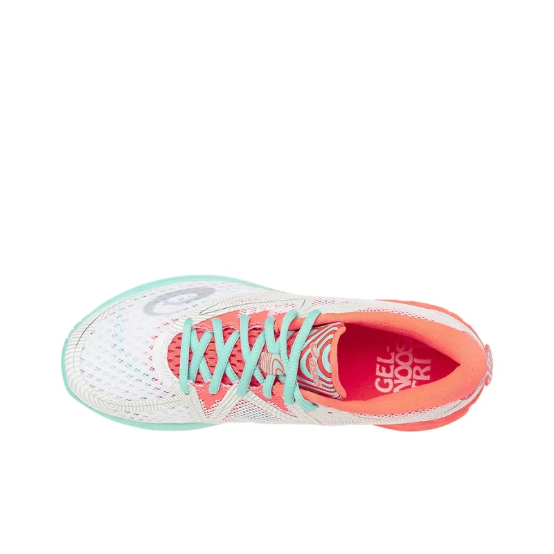 Asics Noosa FF Slip-Resistant Breathable Low-Top Running Shoes Women's Coral Pink White-2