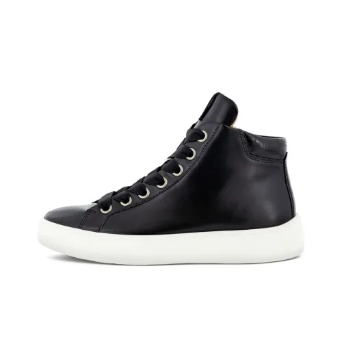 Ecco Stret Tray Stylish Skateboarding Shoes Women's Black