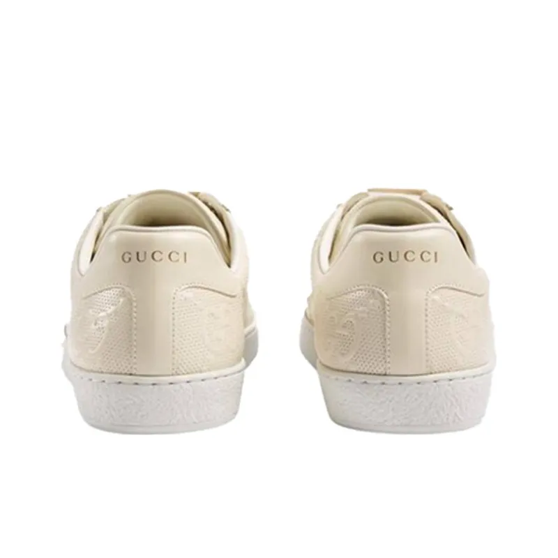 GUCCI Ace 'GG Embossed White'-3