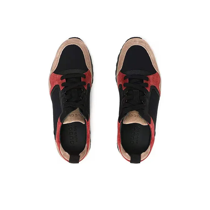 GUCCI Cushioning Anti-Slip Wear-Resistant Breathability Low-Top Sports Casual Shoes Men's Tea Brown-3
