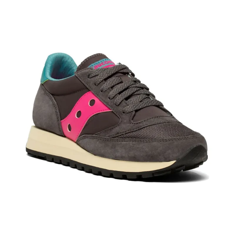 saucony Jazz 81 Dark Grey Pink Women's-2