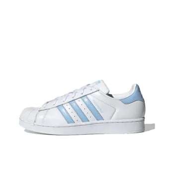 Adidas Originals Superstar White Glow Blue Women's