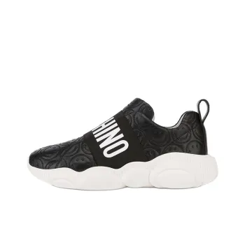 MOSCHINO Low Top Sports Casual Shoes Women's Black White
