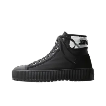 CHANEL High Top Stylish Skateboarding Shoes Women's Black