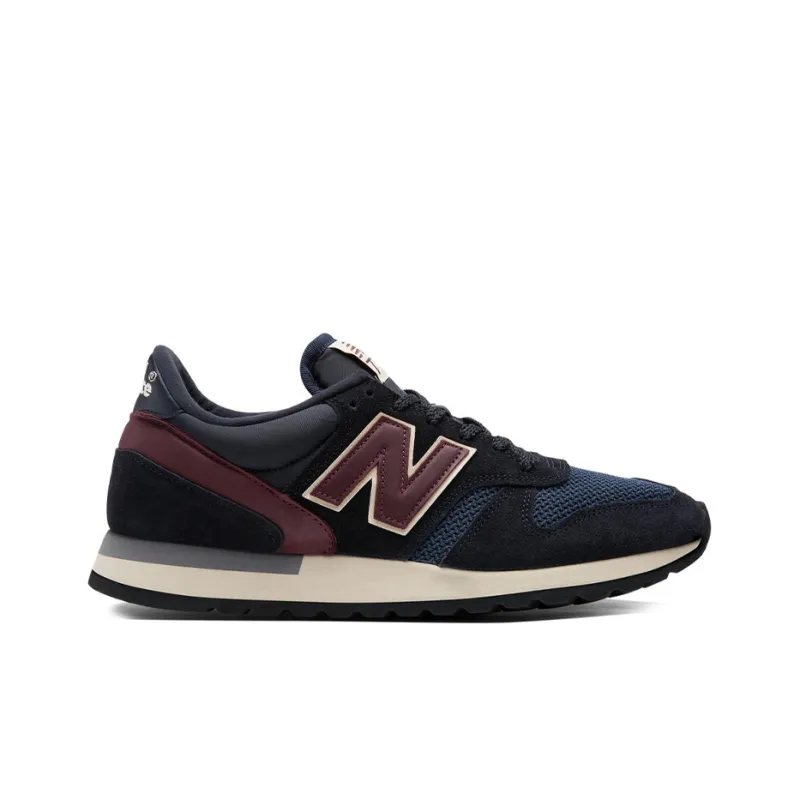 New Balance NB 770 Breathable Low-Top Running Shoes Men's Black Blue Made In UK-1