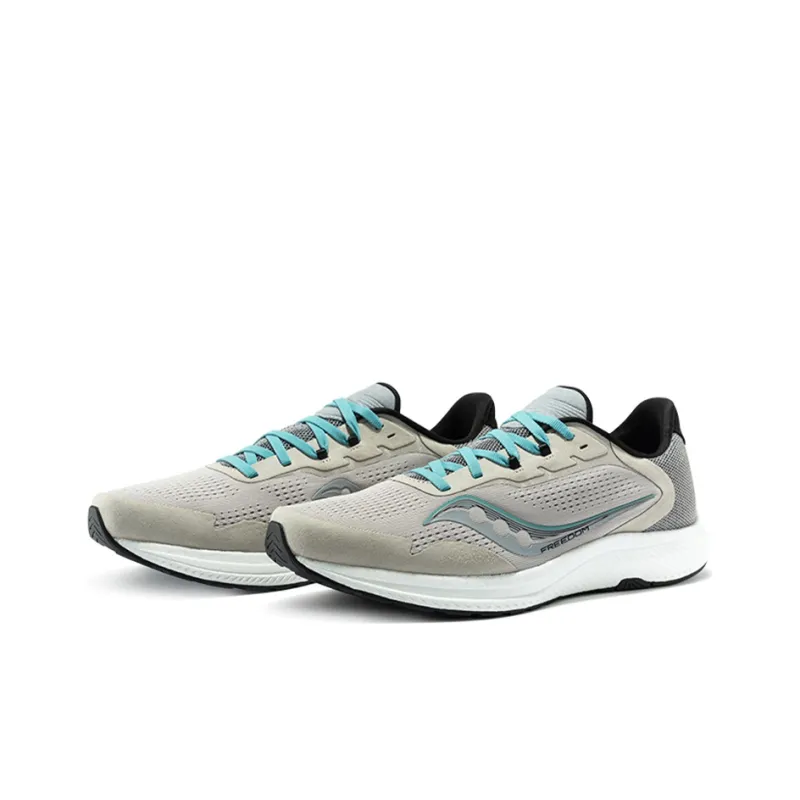 Saucony Freedom 4 Cushioning Anti-Slip Wear-Resistant Breathability Low-Top Casual Running Shoes Men's Misty Gray-2