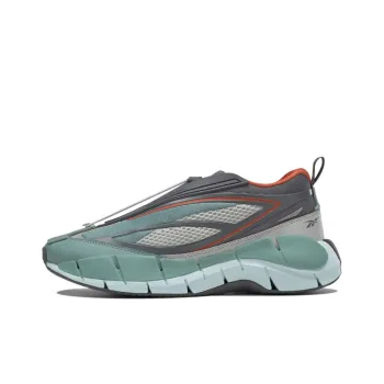 Reebok Zig 3D Storm Hydro Low Top Casual Shoes Men's Gray Green
