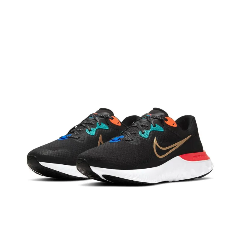 Nike Renew Run 2 Black Bright Crimson-2