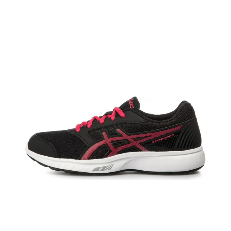 Asics Stormer 2 Running Shoes Women's Low-Top Black/Red-0