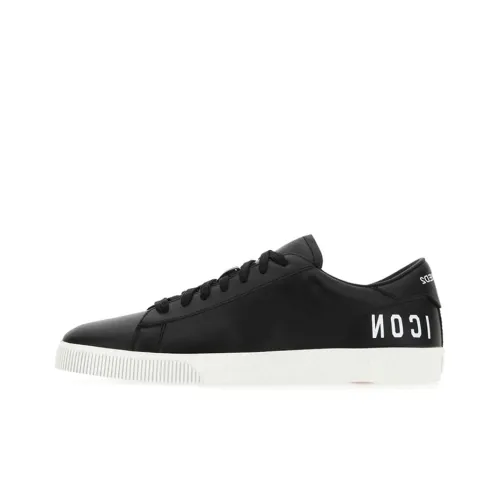 DSQUARED 2 Skateboard Shoes Men Low-Top Black