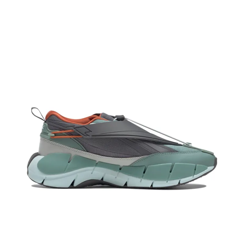 Reebok Zig 3D Storm Hydro Low Top Casual Shoes Men's Gray Green-1