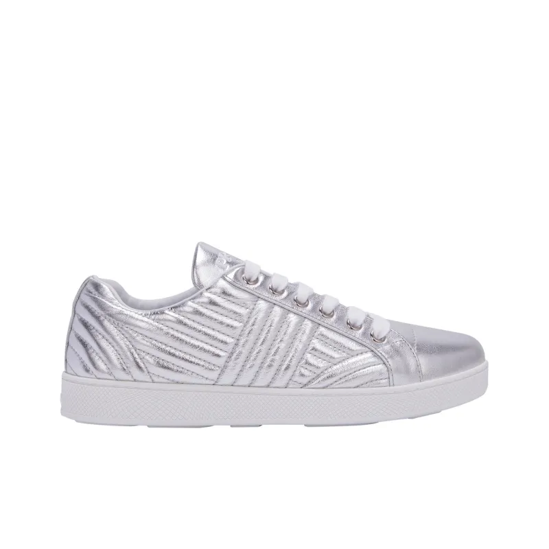 PRADA Skateboard Shoes Women's Silver-1