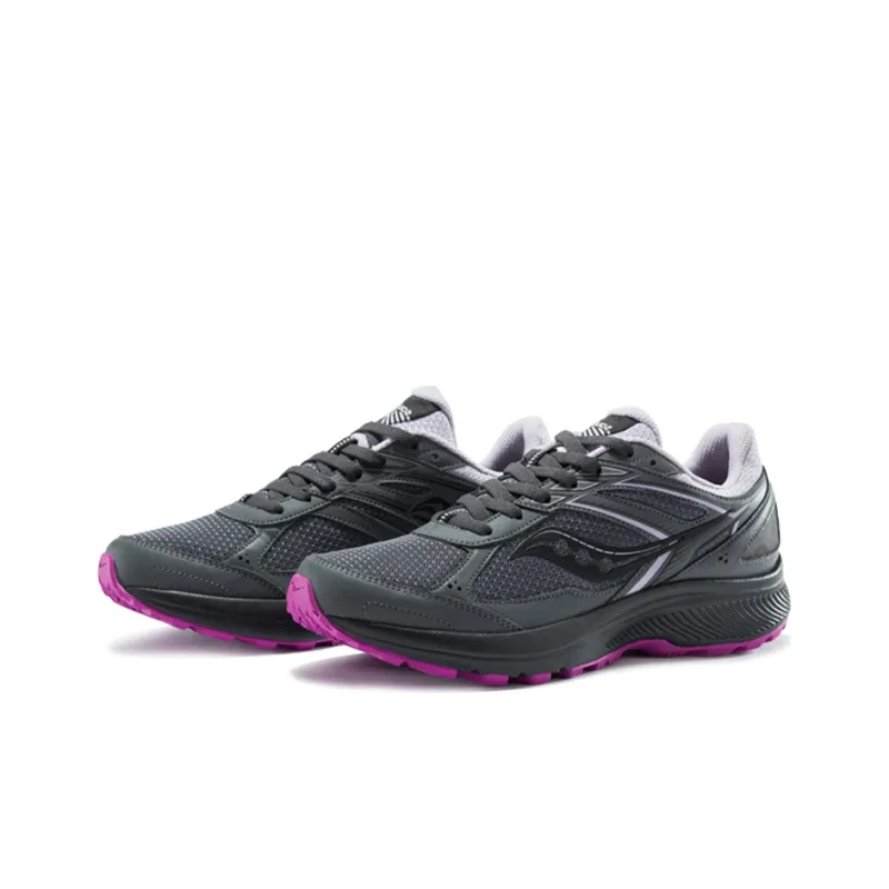 Saucony Cohesion 14 Cushioning Anti-Slip And Wear-Resistant Support Low-Top Casual Running Shoes Women's Carbon Gray-2