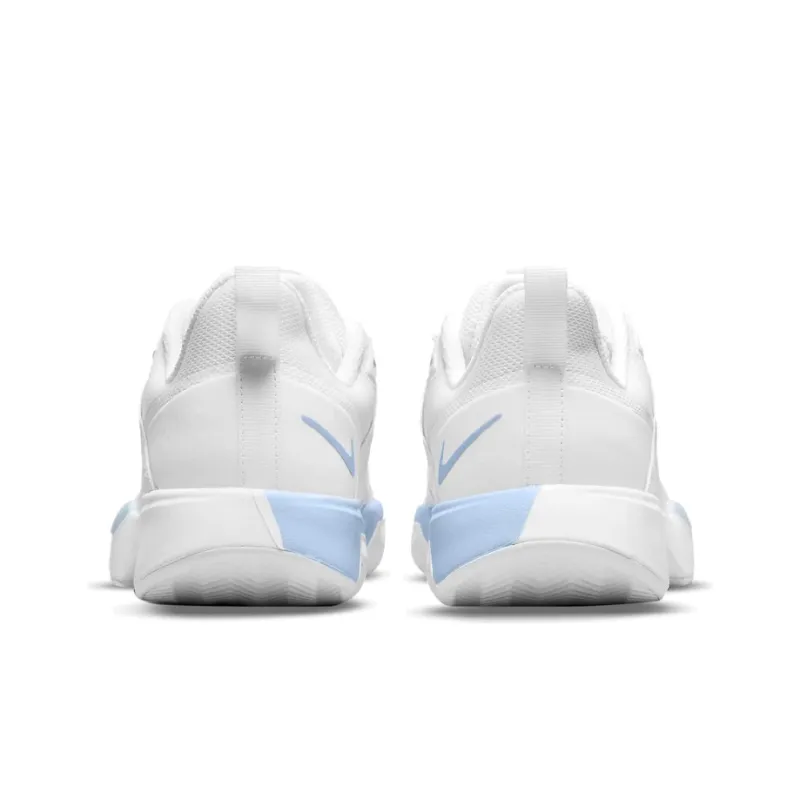 Nike Court Vapor Lite Cushioning Anti-Slip And Wear-Resistant Coverage Low-Top Tennis Shoes Women's White Light Blue-4