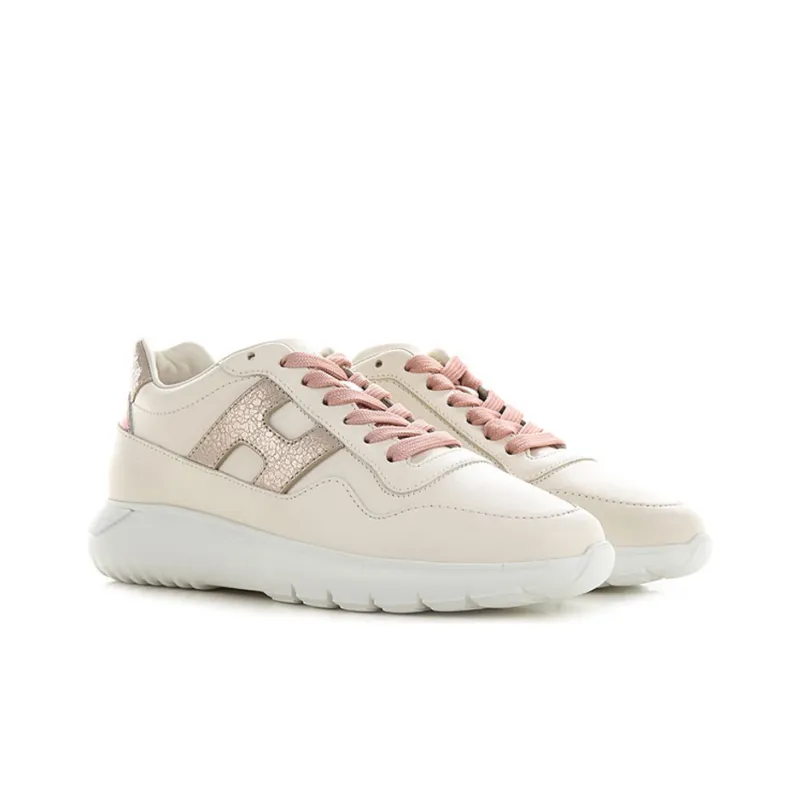 HOGAN Interactive³ Cushioning Anti-Slip And Wear-Resistant Low-Top Running Shoes Women's Pink-2