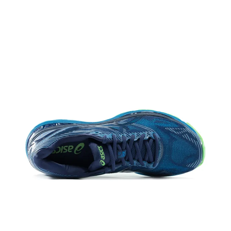 Asics GEL-Nimbus 19 Running Shoes Men Low-Top Blue/Green-2