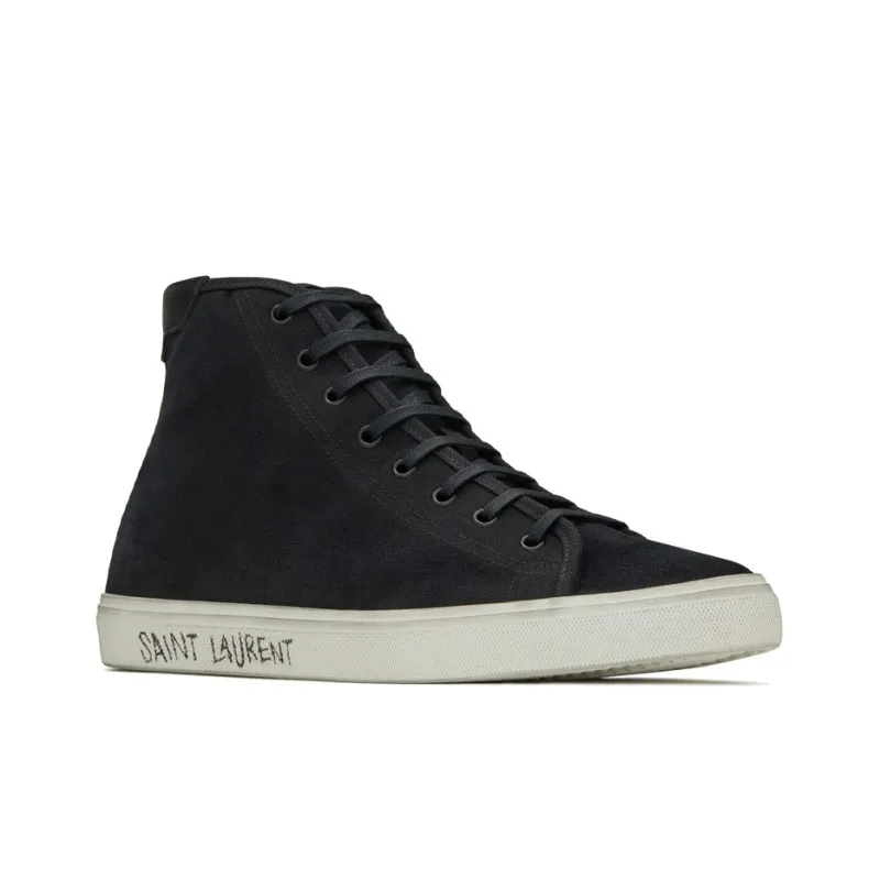 SAINT LAURENT Malibu Mid Black White-2