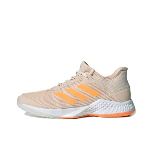 Adidas Adizero Club Tennis Shoes Women's Low-Top Beige/Orange