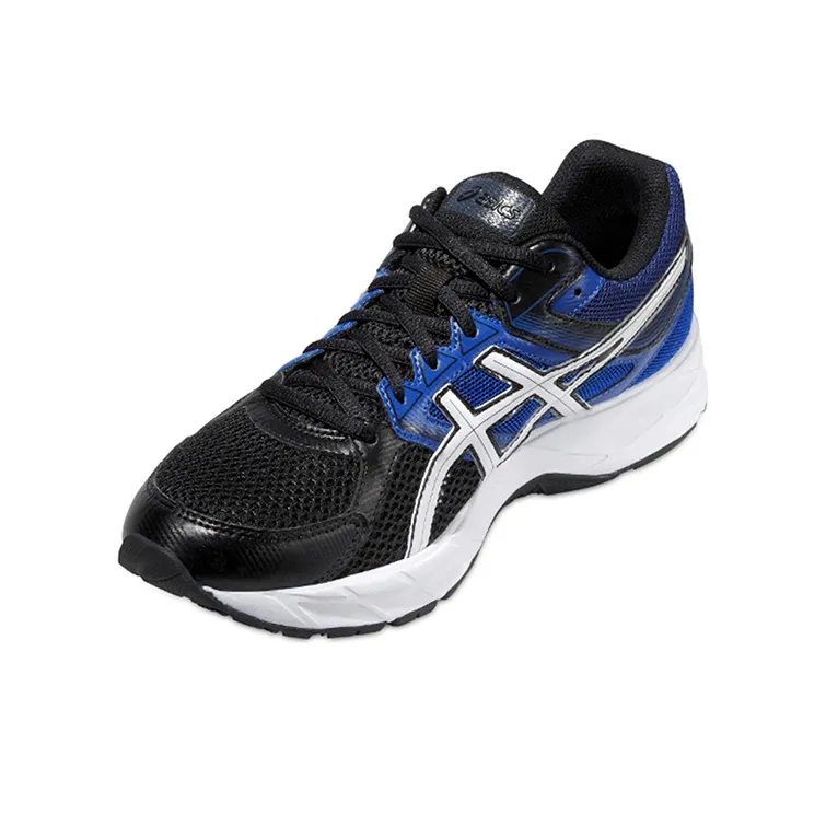 Asics Gel-Contend 3 Breathable Low-Top Running Shoes Men's Black Blue-2