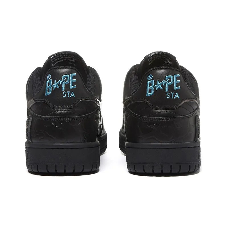 BAPE A BATHING APE Bape SK8 Sta Black Silver-4