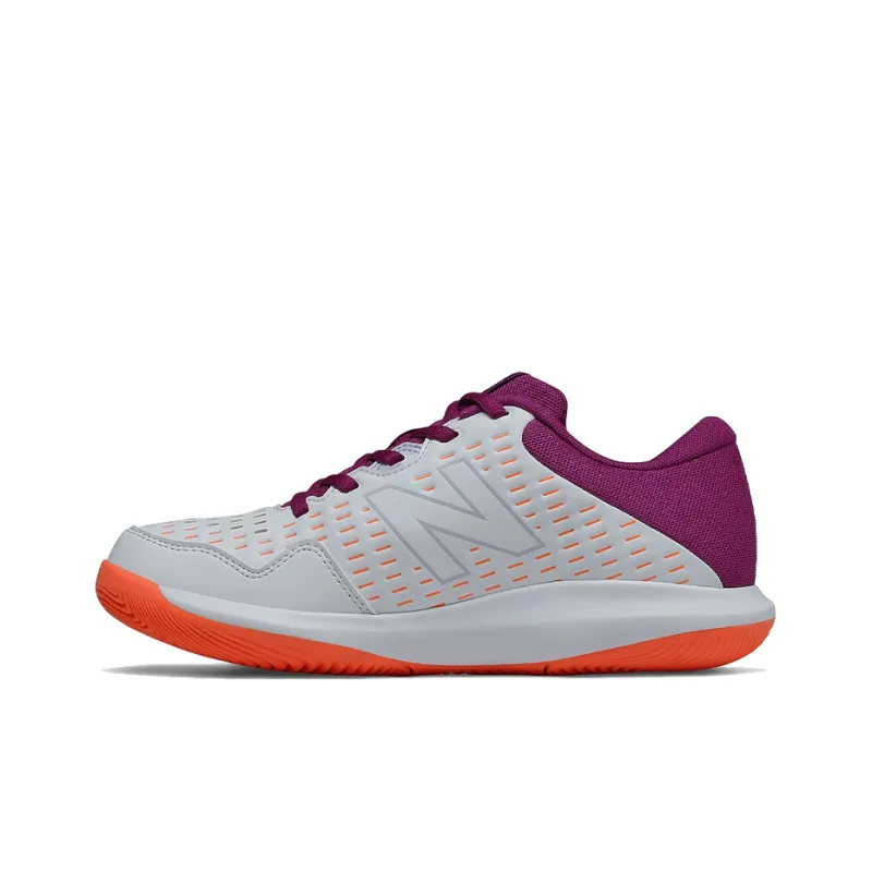 New Balance NB 696 Series Tennis Shoes Women's Low-Top Purple/Orange/White-0